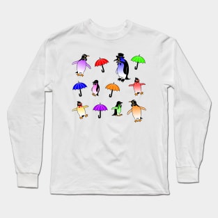 Rainbow Penguins! Long Sleeve T-Shirt